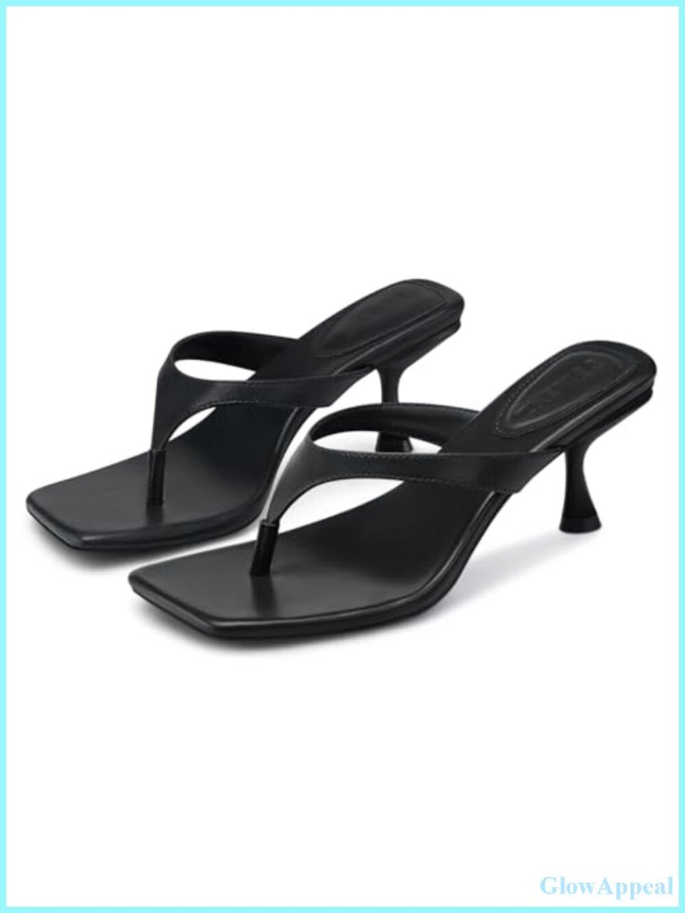 Women Kitten Heel Thong Sandals 2.5 Inch Heeled Flip Flop